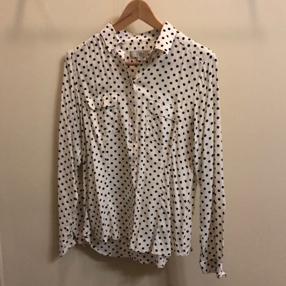 LOFT Button Up Blouse